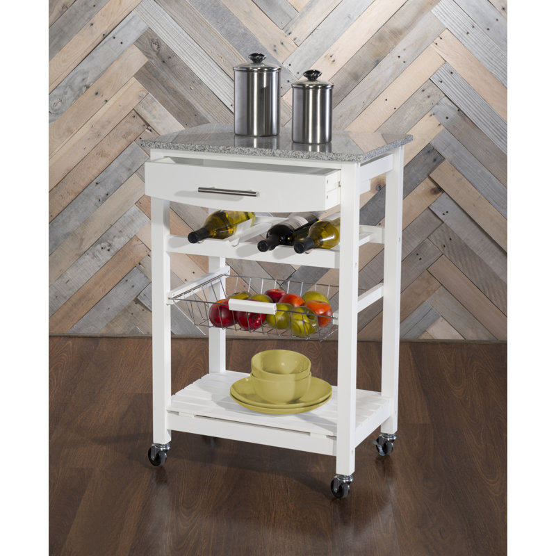 Macy Kitchen Cart with Granite Top & Reviews Birch Lane